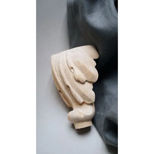 Acanthus leaf furniture feet curved from hardwood
